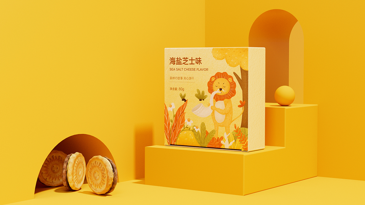 森林の故事曲奇饼干包装设计