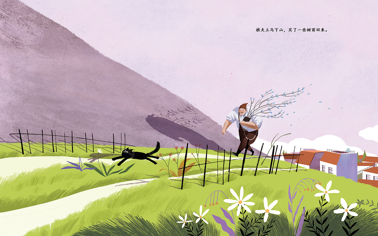 《喜鹊的树》（图ZMjU2MDM3NzU2） - 绘本 - 站酷设计师大肥象工作室原创素材 - 站酷ZCOOL