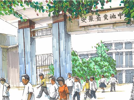 插画 老池州系列
