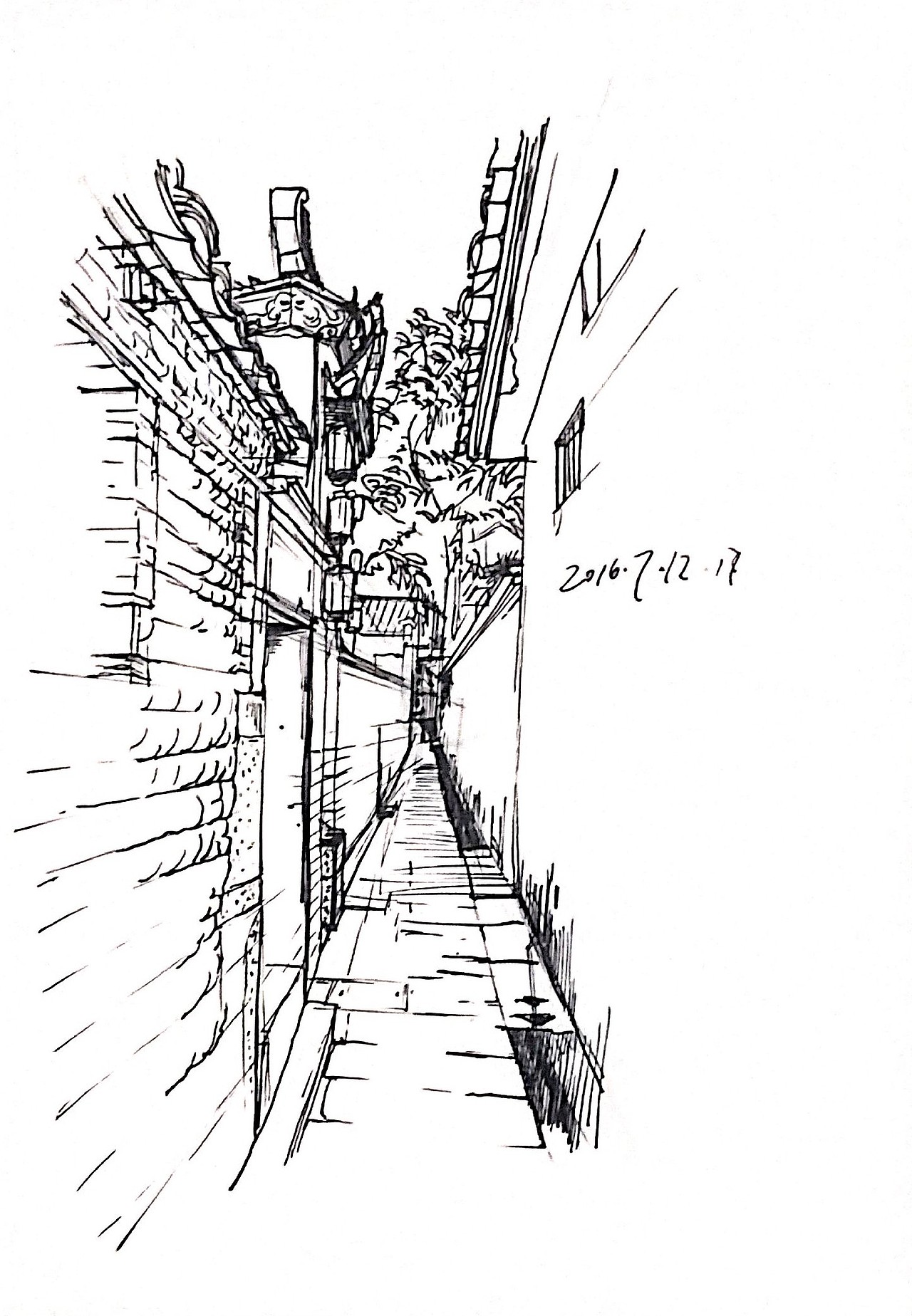 宏村写生|插画|创作习作|给自己起个名字8_原创作品-站酷zcool