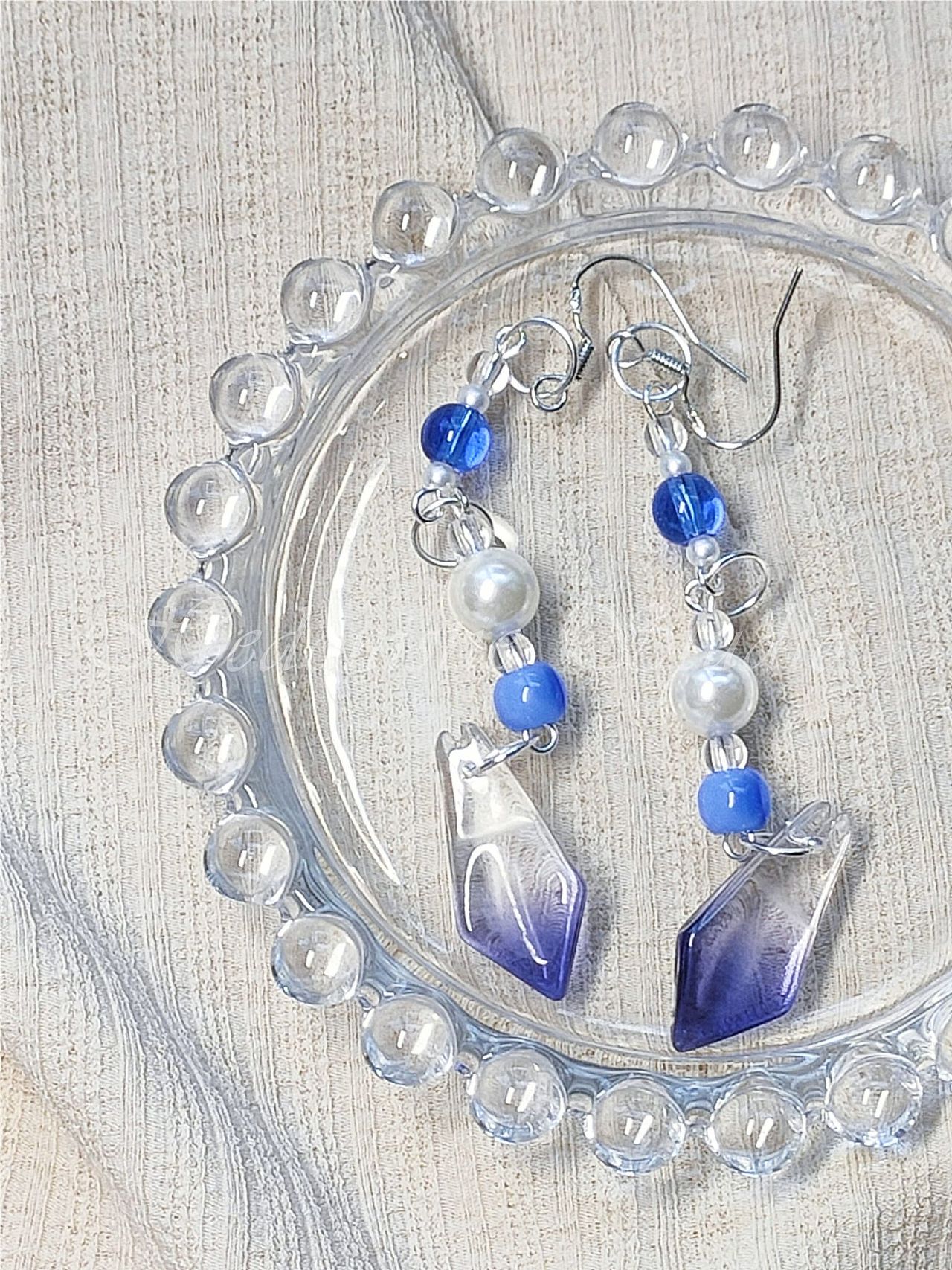 【享乐主义】蓝坠原创耳饰