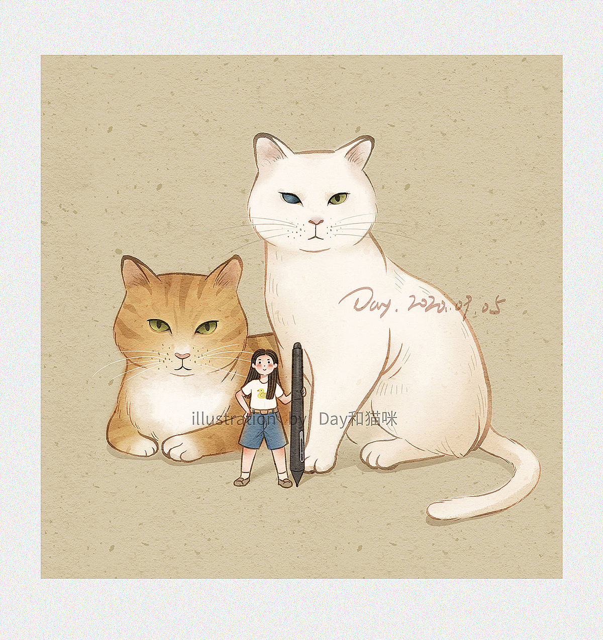 Day和猫咪（图ZMjYzNDUyNDI4） - 商业插画 - 站酷设计师Day和猫咪原创素材 - 站酷ZCOOL