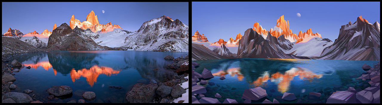 场景小练习（图ZMTQ1NTI1Nzg4） - 游戏原画 - 站酷设计师S_ZY原创素材 - 站酷ZCOOL