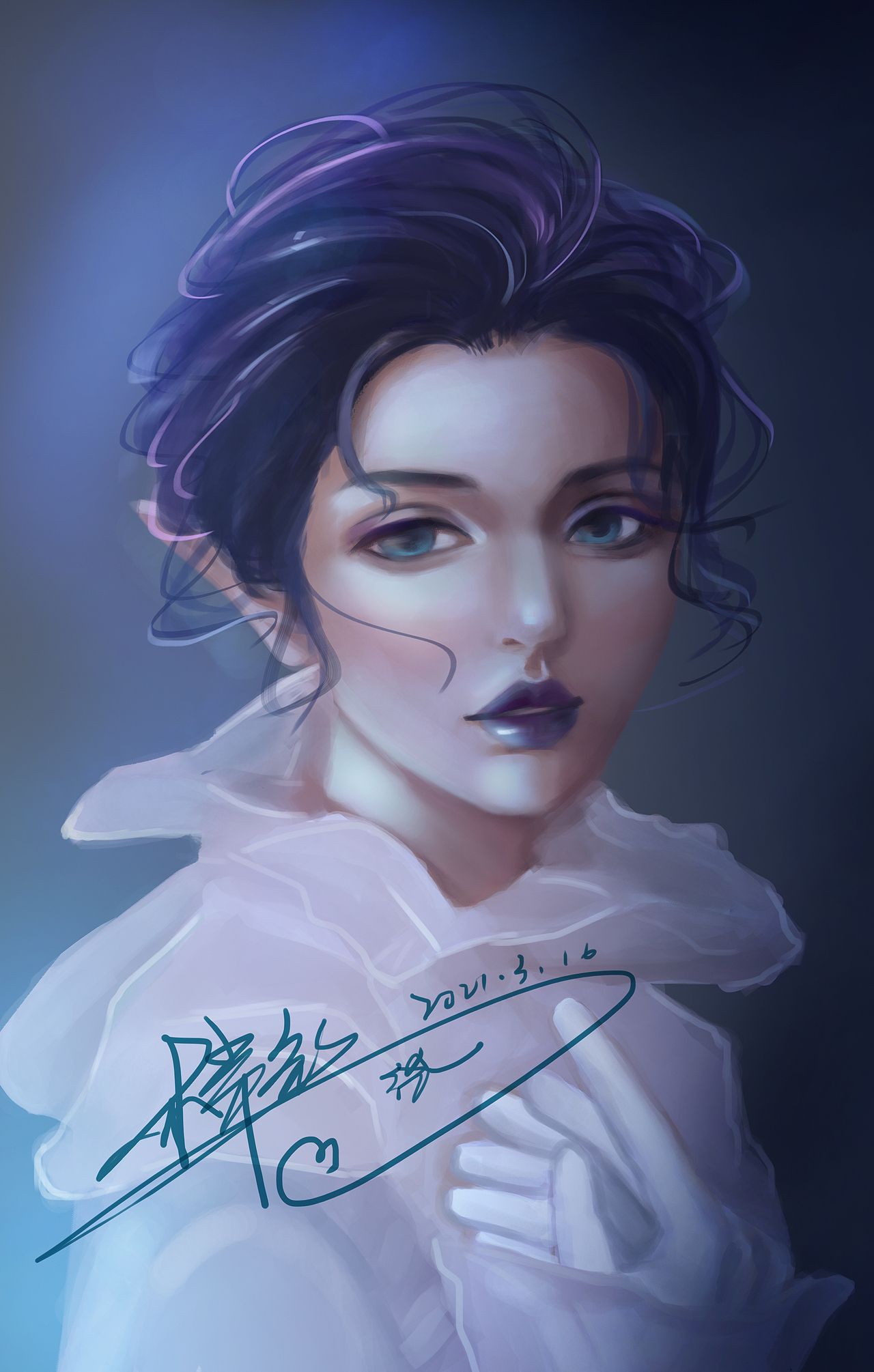 厚涂原创女-无心|插画|游戏原画|ava梓钦_原创作品-站酷(zcool)