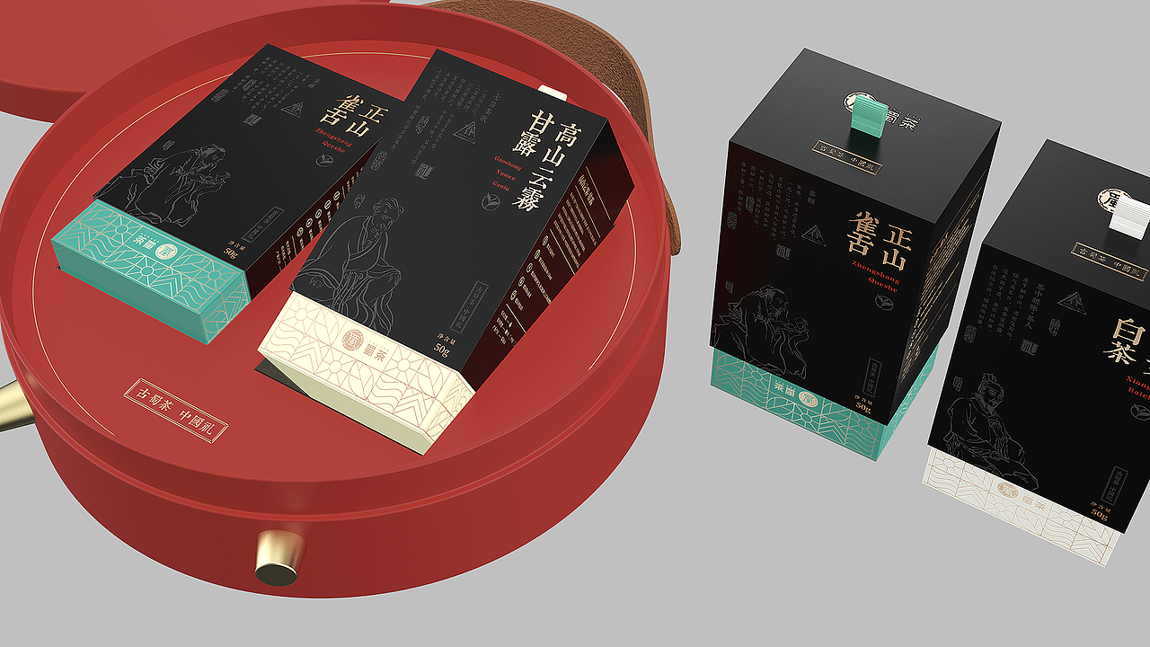 蜀茶高端茶包装设计(图ZMjc3ODMxMDA0) - 包装 - 站酷设计师章鱼摆摆原创素材 - 站酷ZCOOL