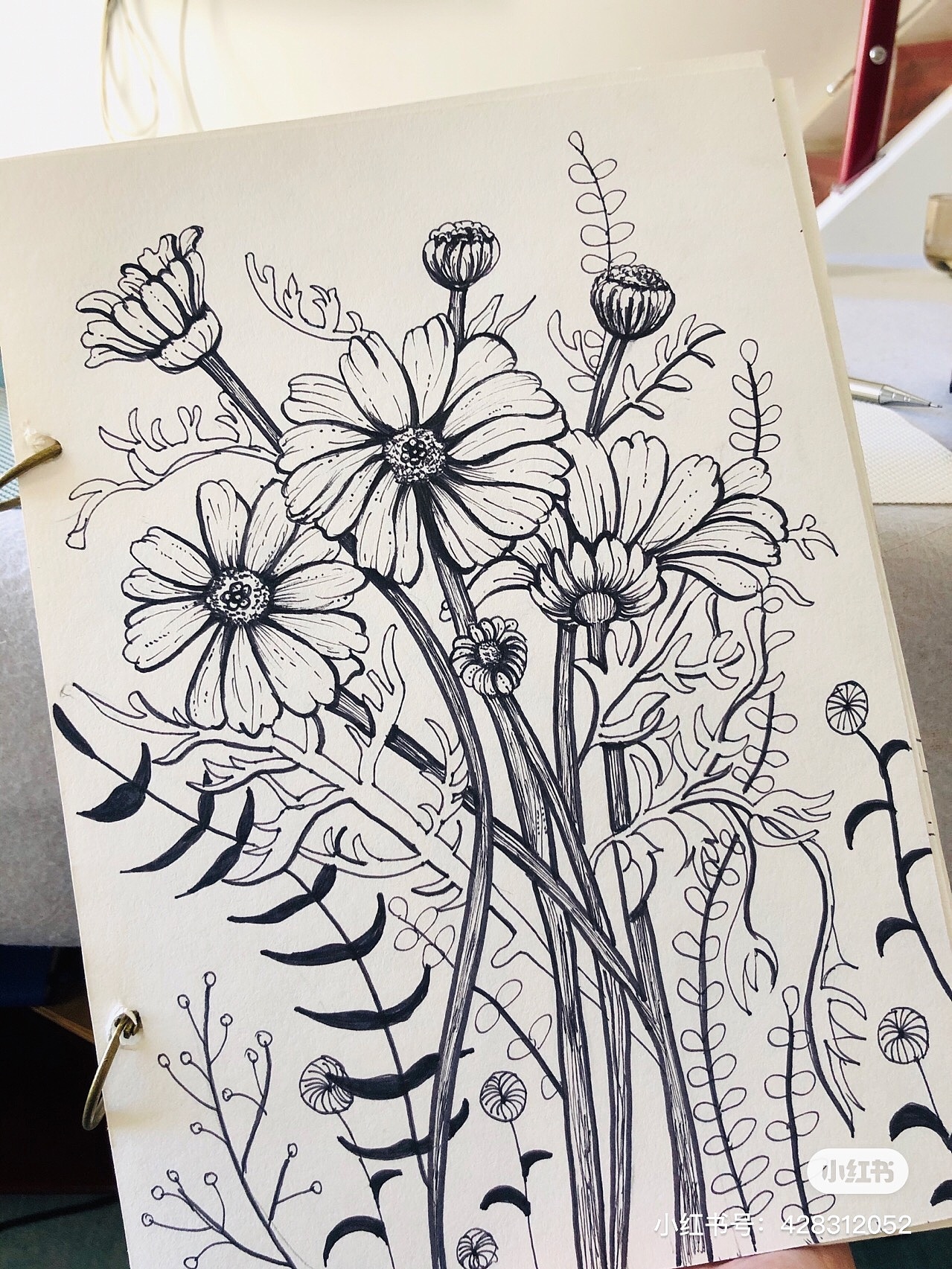 黑白装饰画-线稿(临摹)