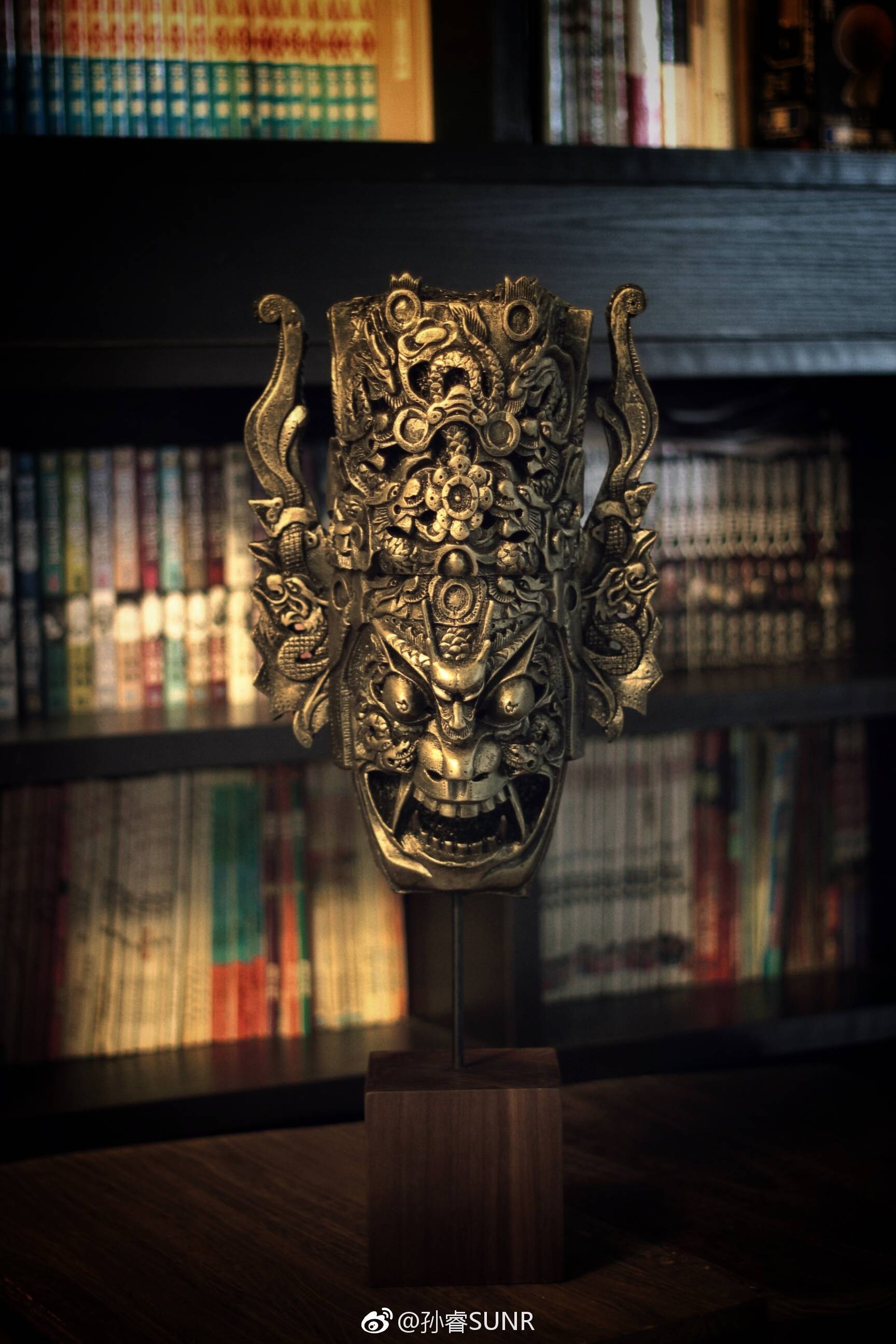 傩面.完成的样子.中国的地戏面具.