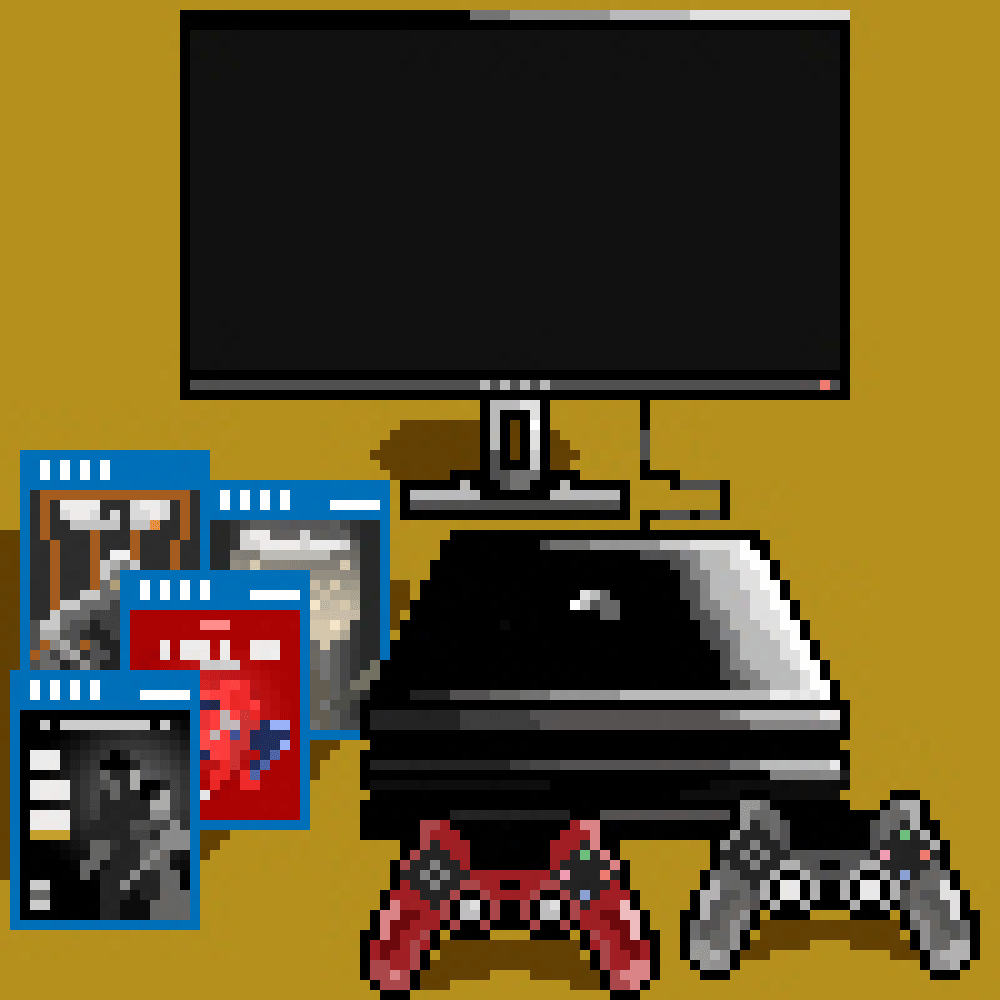 像素PS4主机_雨宫丶莲站酷ZCOOL