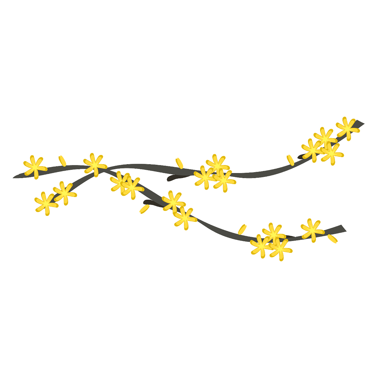 原创图案设计——植物,春天