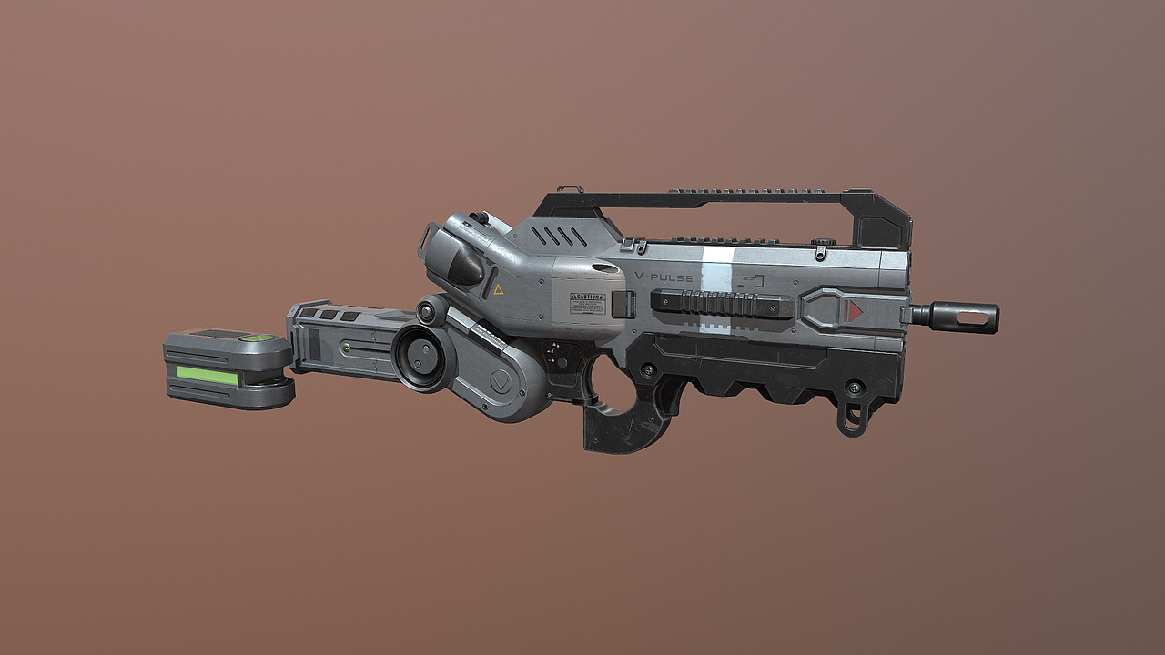 PULSE RIFLE 赛博朋克 科幻脉冲步枪