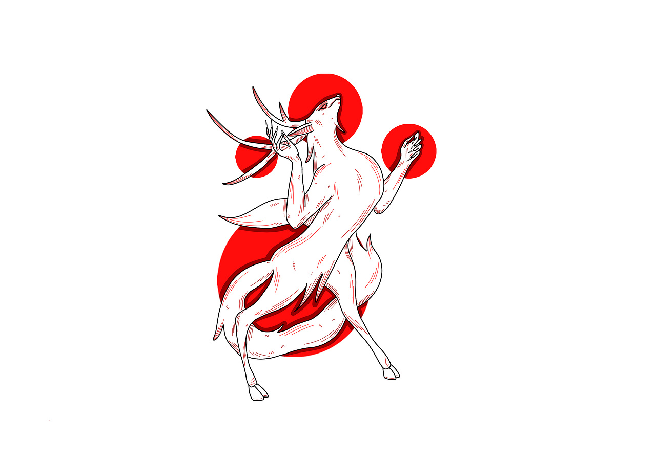 山海经异兽插图（四）（图ZMjYzMTMyMTk2） - 绘本 - 站酷设计师哎嘿哎嘿哟原创素材 - 站酷ZCOOL