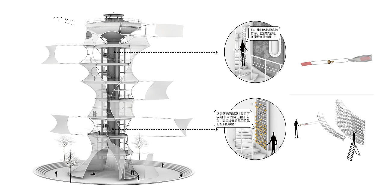 《风竹人声》——嘉兴水塔设计（图ZMjYxNDA4Nzcy） - 景观设计 - 站酷设计师郑克旭KC原创素材 - 站酷ZCOOL