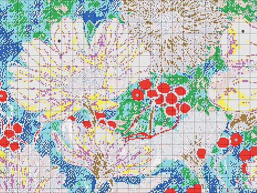 11CT-NCKF265-1-宽木莲花-88x48cm-十字绣打印图纸