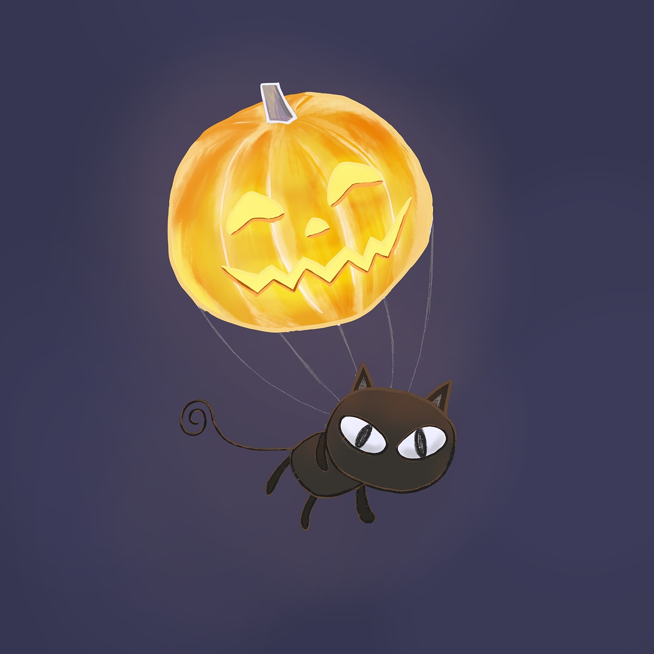 万圣节南瓜情侣微信头像