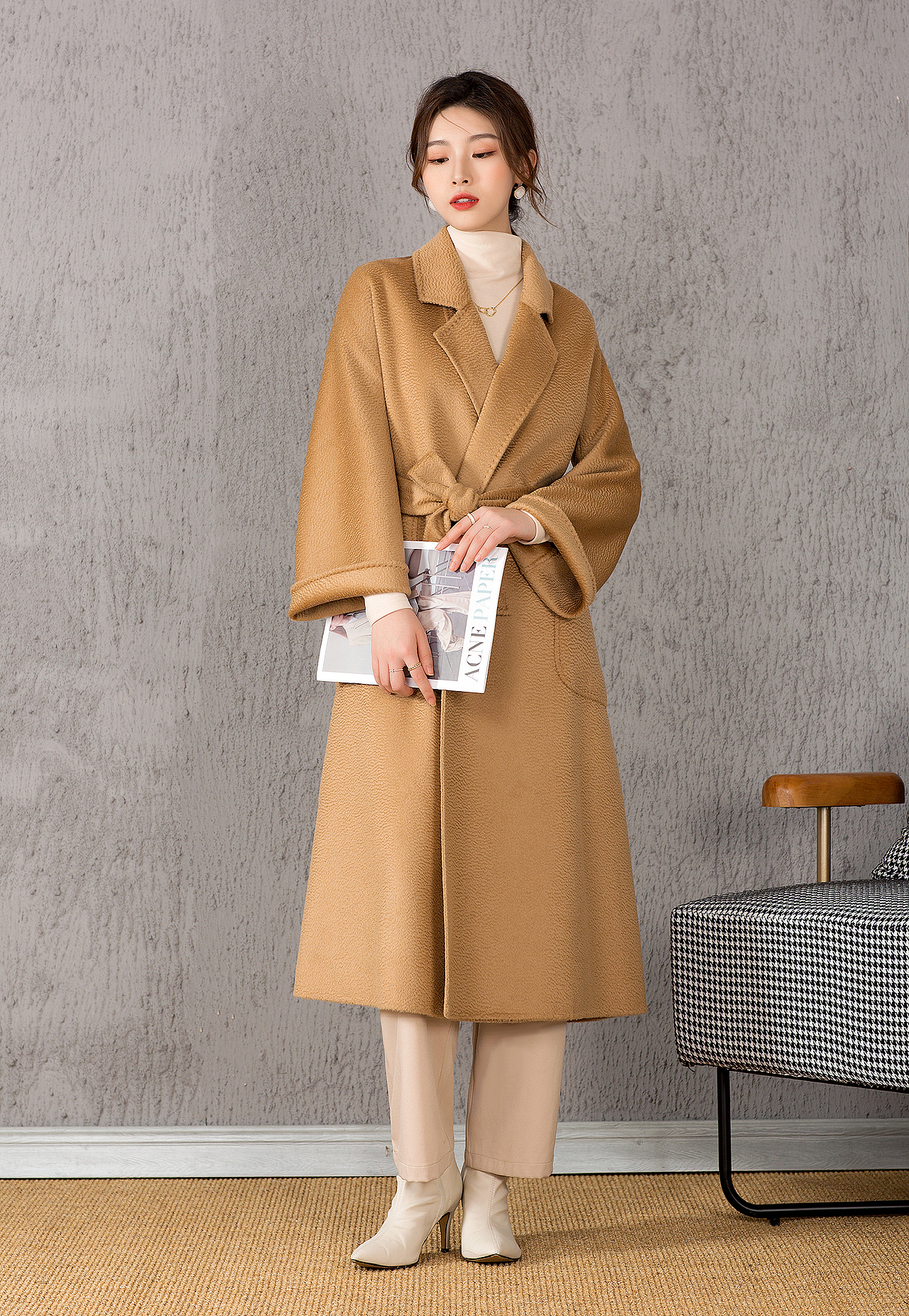 秋冬装羽绒服呢大衣针织衫知性轻成熟模特服装拍摄照影（图ZMjYyNjAwMzA4） - 产品摄影 - 站酷设计师ZRVISION原创素材 - 站酷ZCOOL