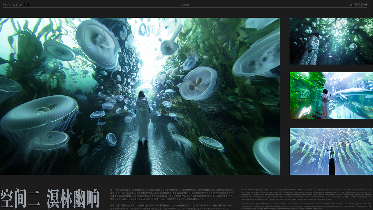 「过去、未来与共生」AI展馆创作（图ZMzY2NzQwMzMy） - 场景 - 站酷设计师NamedVeniceBixch原创素材 - 站酷ZCOOL