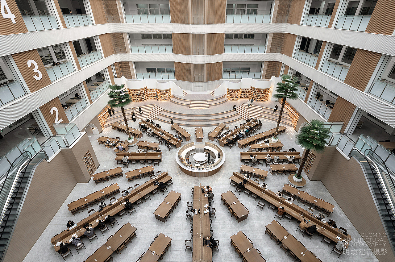 商丘学院图书馆（图ZMjM4OTE4Mzg4） - 环境/建筑摄影 - 站酷设计师明境建筑摄影原创素材 - 站酷ZCOOL