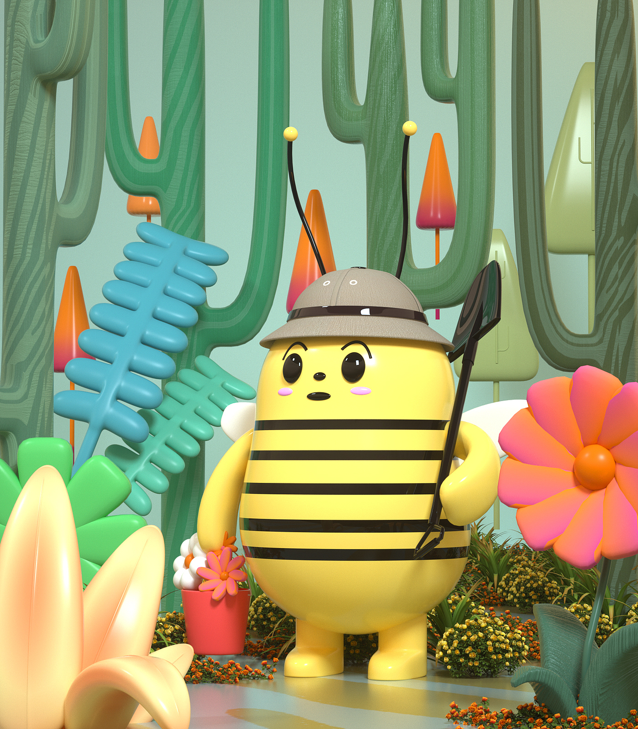 C4D建模场景练习（图ZMzcxMjM0NjY4） - 场景 - 站酷设计师litianfei1原创素材 - 站酷ZCOOL
