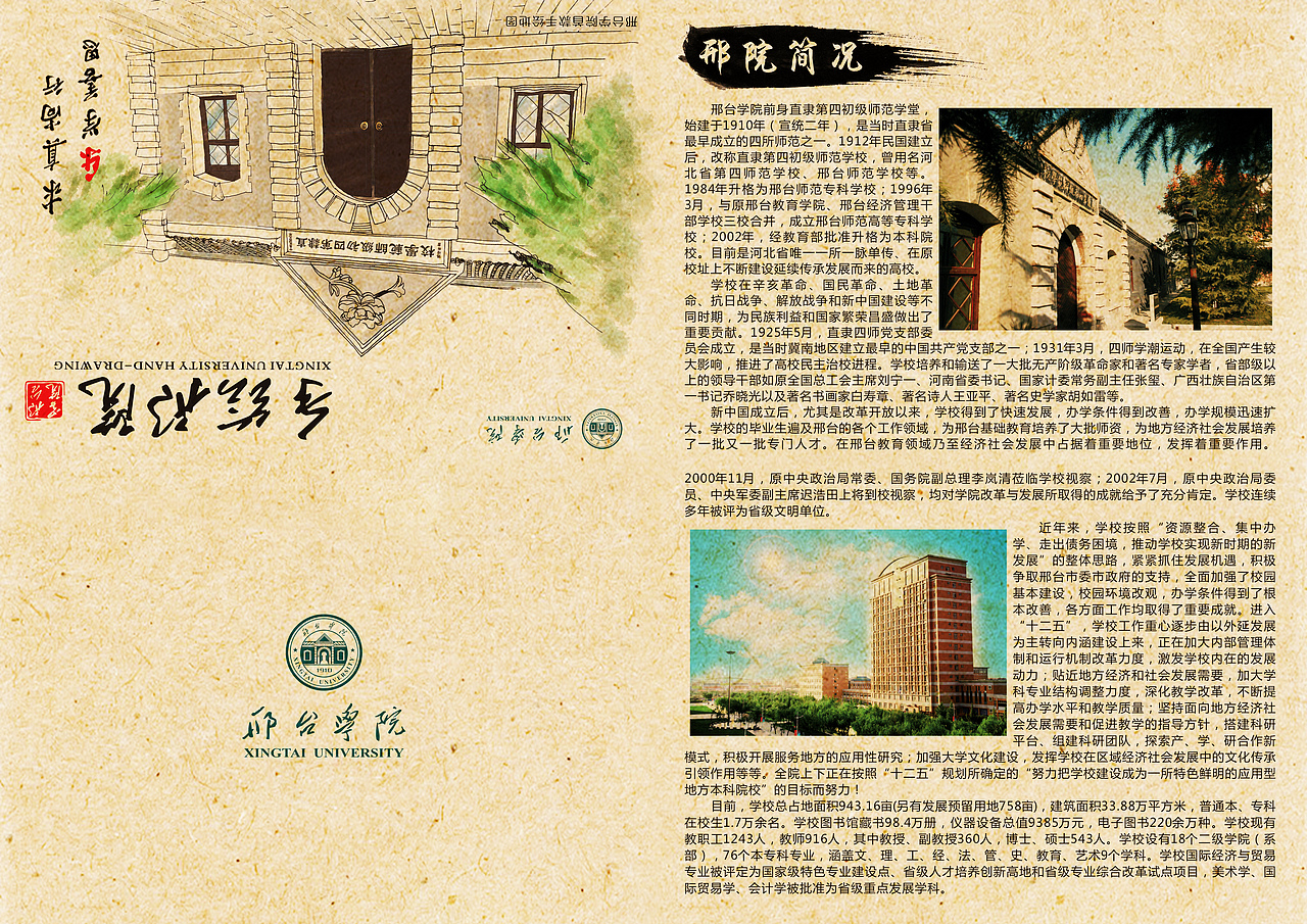 《手绘邢院》手绘地图设计（图ZNjg3NTA1MDA=） - 书籍/画册 - 站酷设计师大罐马利白原创素材 - 站酷ZCOOL