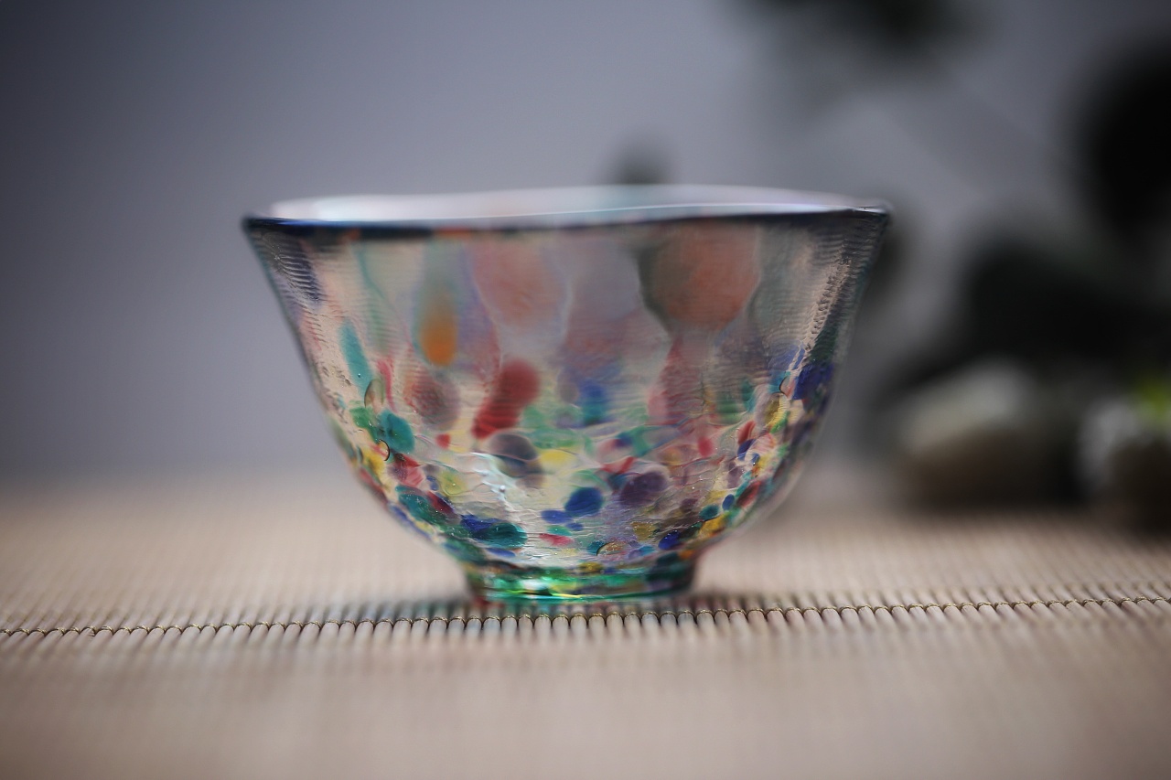 日本琉璃品茗杯