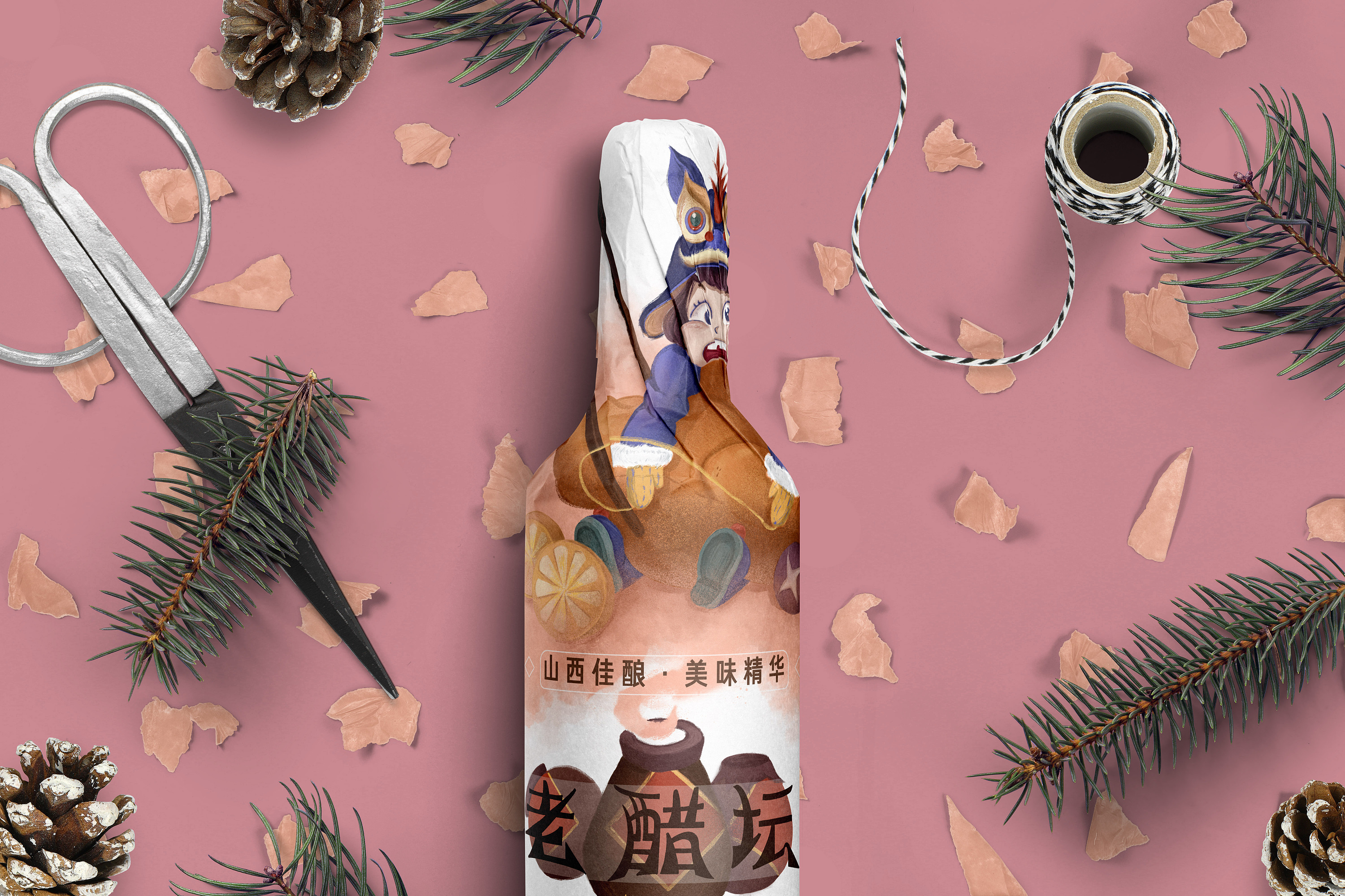 山西老陈醋包装设计——老醋坛