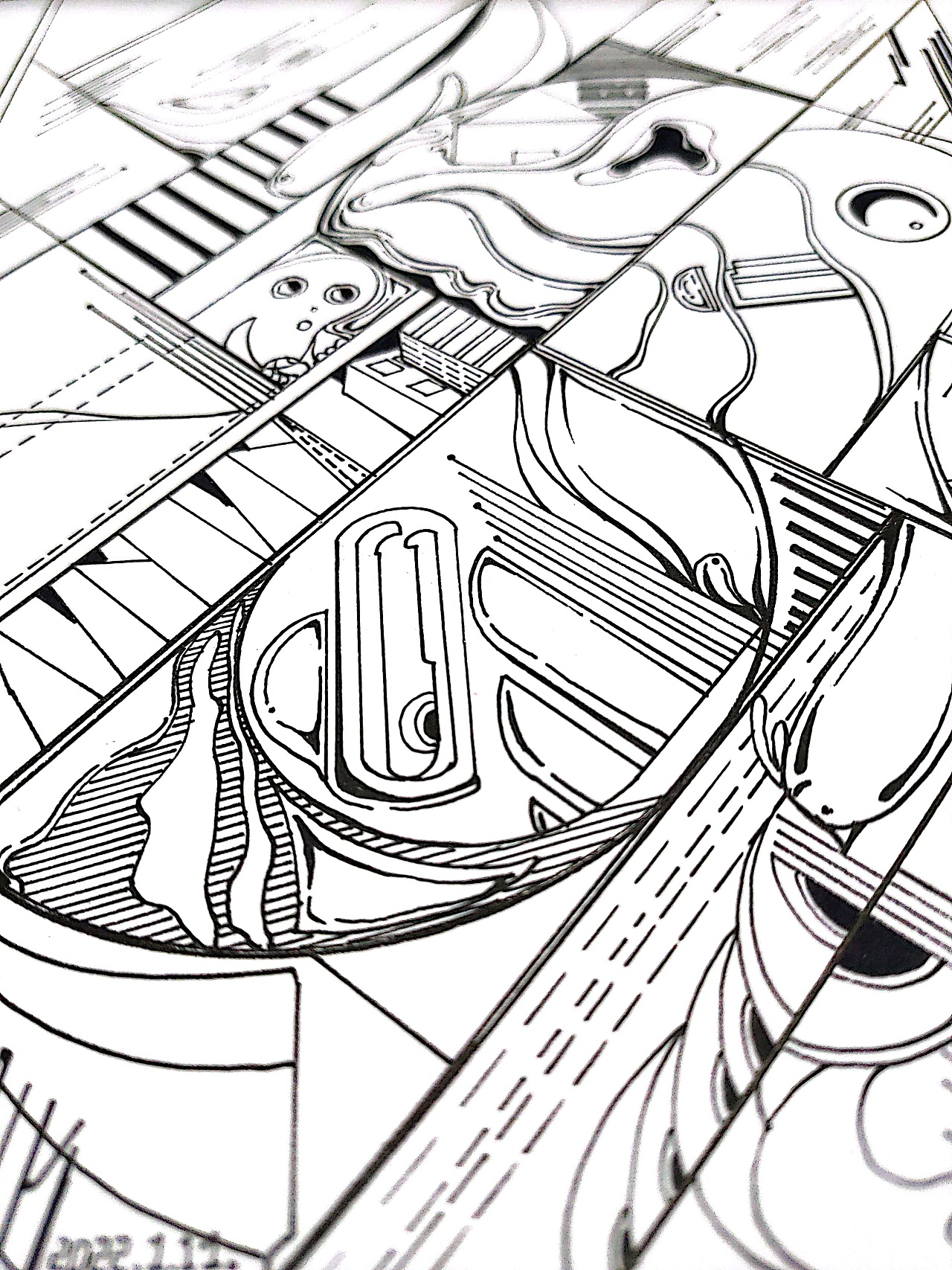 手绘线稿/考研视觉传达设计/构成设计（图ZMjg1OTE1OTY0） - 其他平面 - 站酷设计师汪元磊原创素材 - 站酷ZCOOL