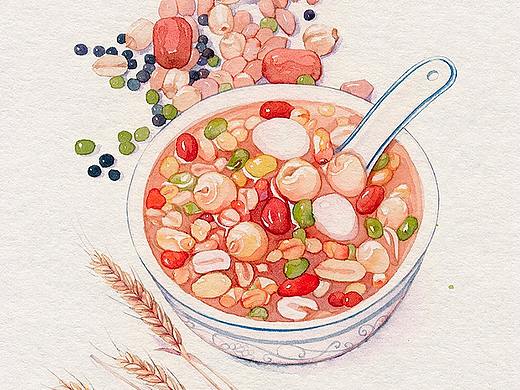 腊八节，画一碗腊八粥送给你