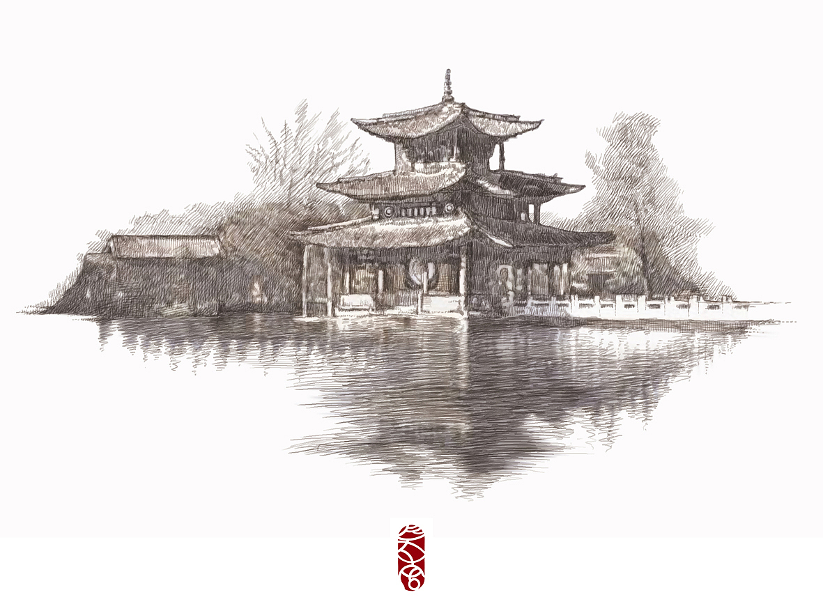 零碎之笔画春城之美与昆明之爱|插画|商业插画|森特笑虎_原创作品