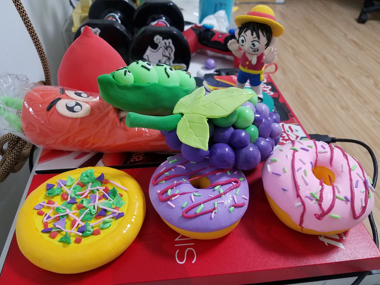 我捏的粘土作品