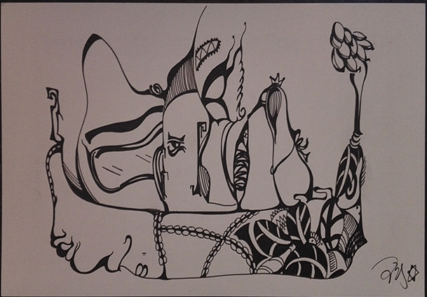 原创插画--空白明信片