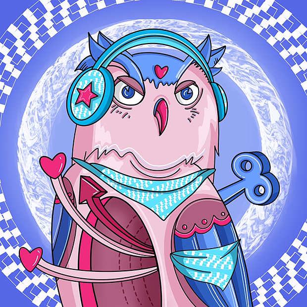 Strange Owl 奇异猫头鹰 -系列 NFT 数字藏品（图ZMzI0MTEyMzQw） - IP形象 - 站酷设计师申申申申申原创素材 - 站酷ZCOOL