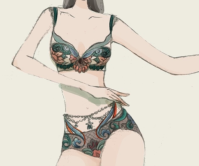 【王者荣耀X敦煌文化】——内衣设计图