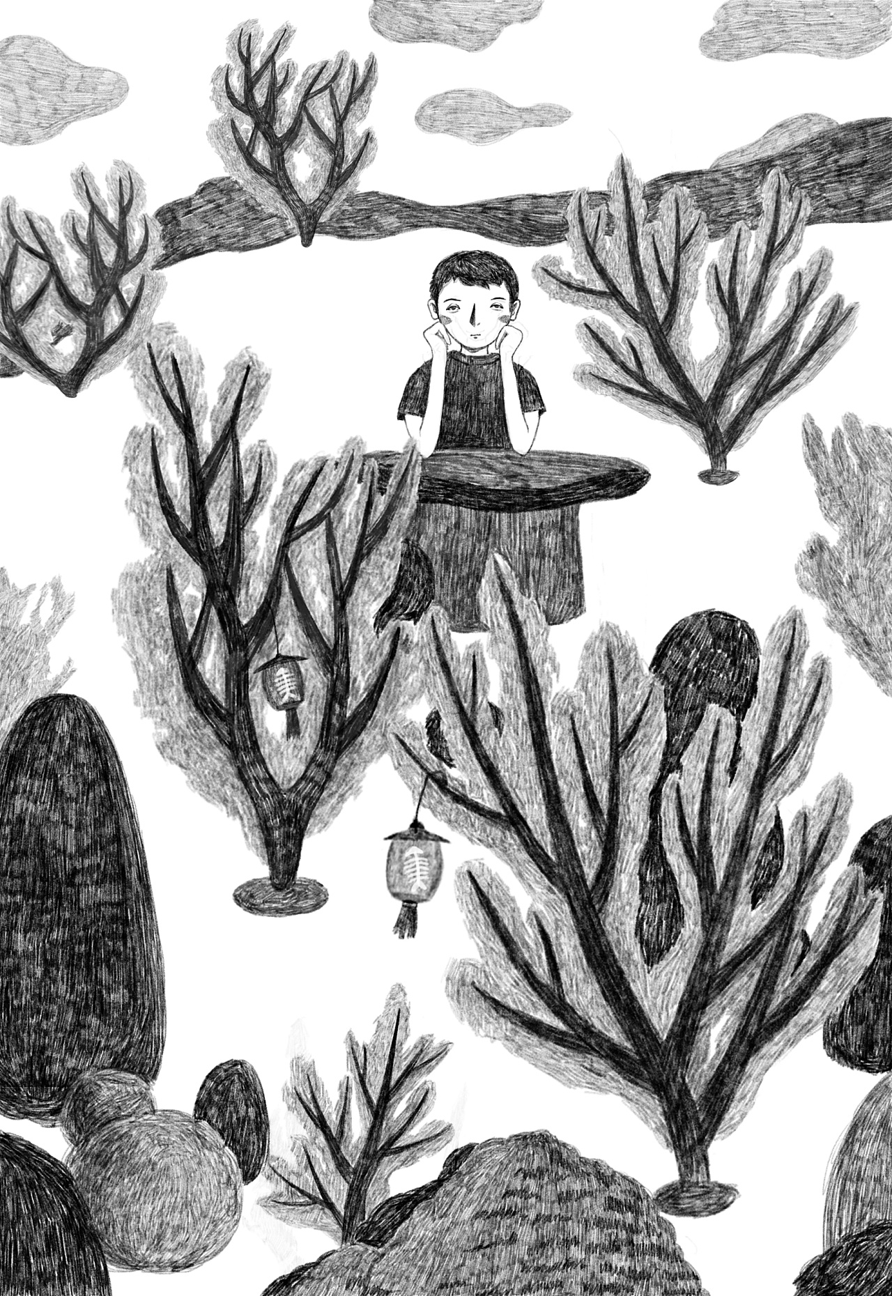 《鱼歌》书籍插图