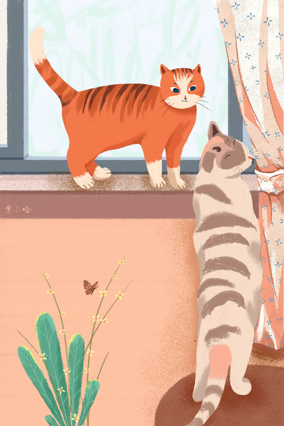 参加花火“花猫活动”的作品,还获了奖,嘻嘻