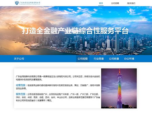 官网设计界面