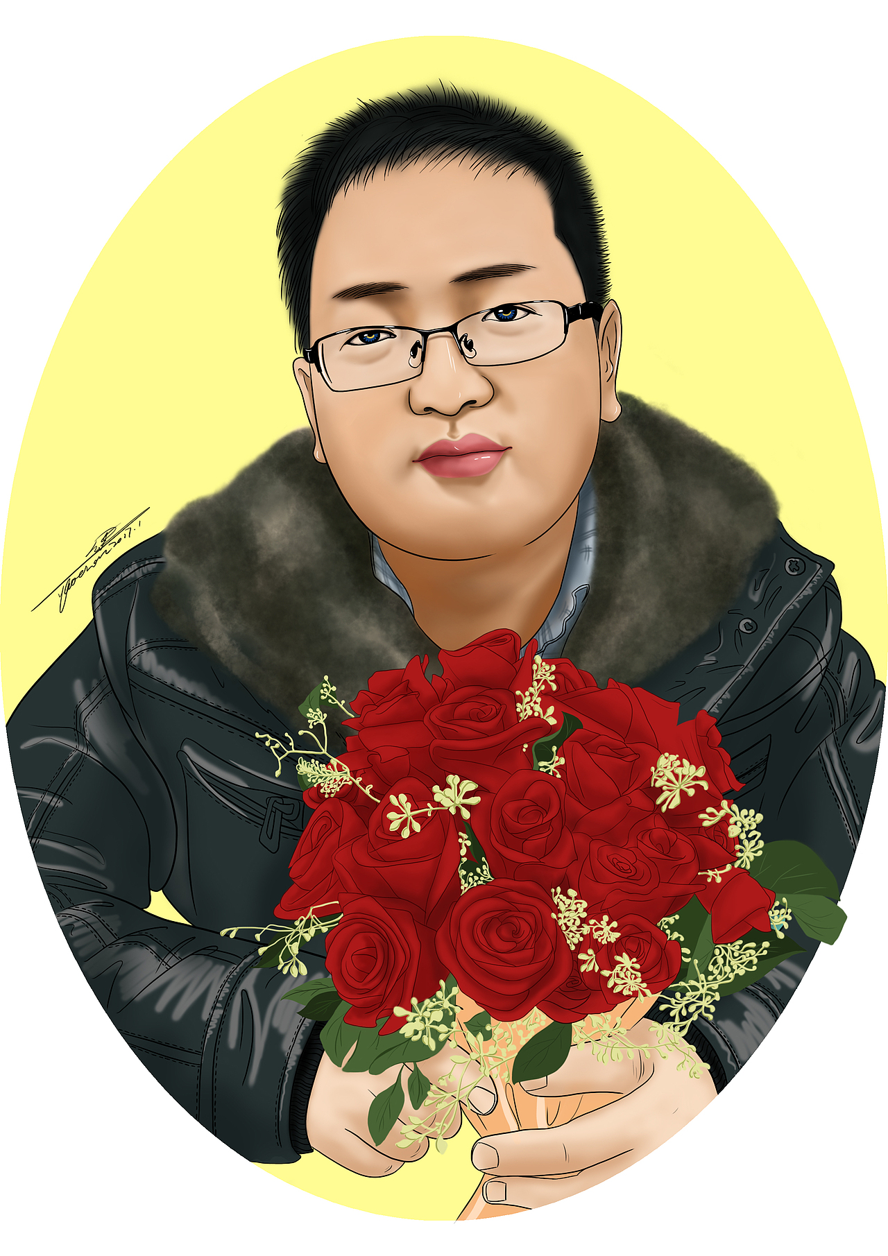 bro成员肖像画