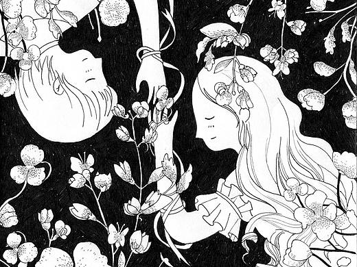 黑白插图 《插班生兄妹的秘密》