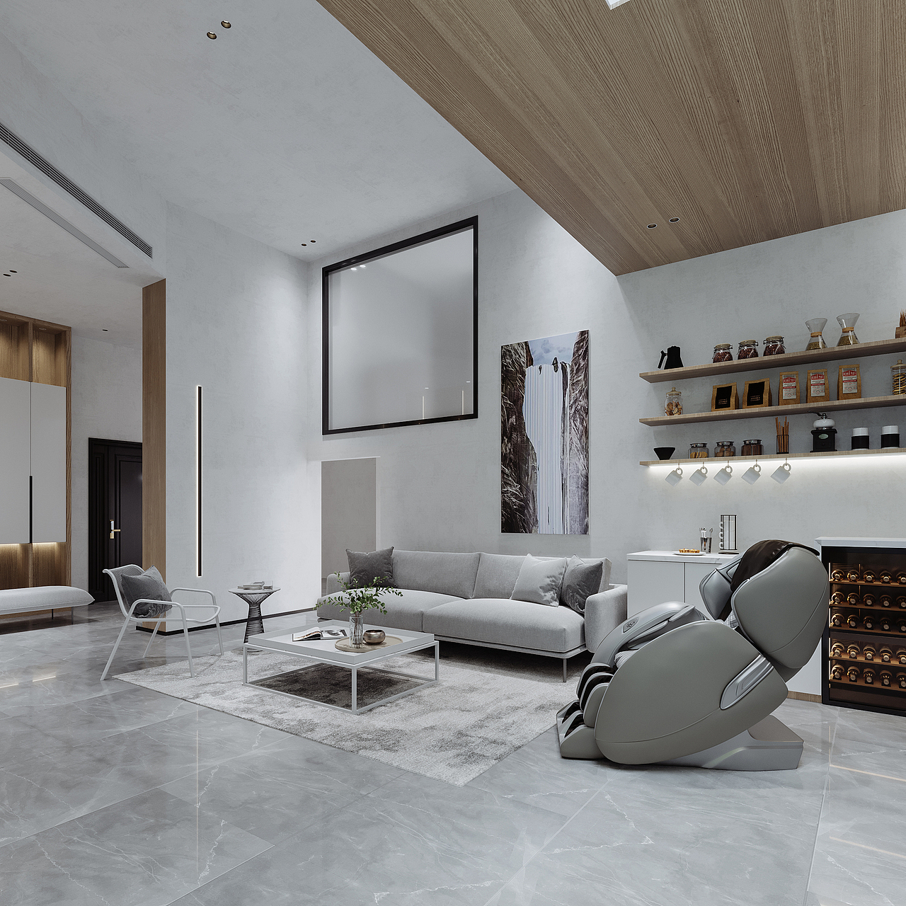 现代简约丨自建房（图ZMjM0MjgyNDcy） - 家装设计 - 站酷设计师奶昔呀原创素材 - 站酷ZCOOL