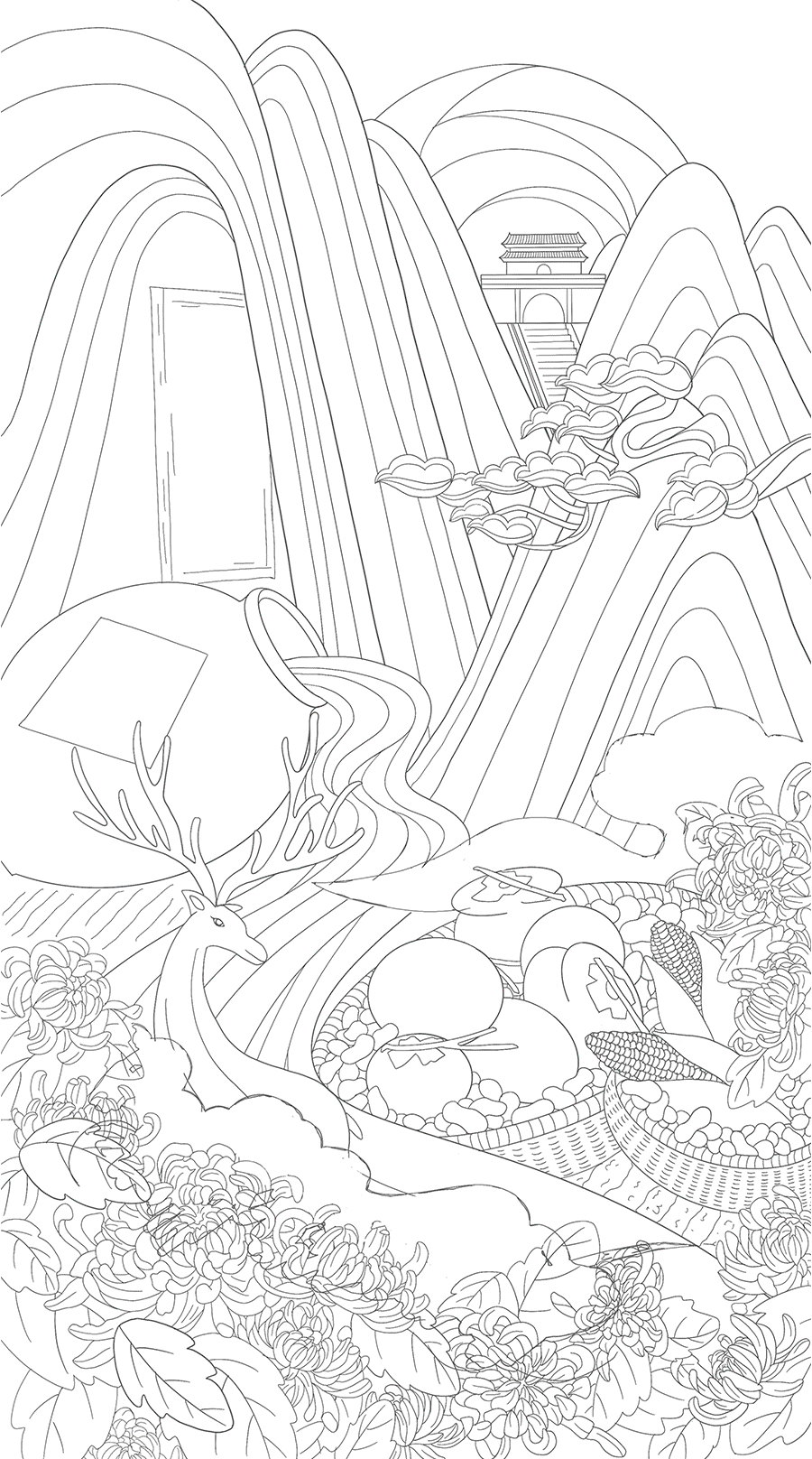 中国风国潮插画 二十四节气-霜降（图ZMjc0NzA3MjY4） - 商业插画 - 站酷设计师diaoshy原创素材 - 站酷ZCOOL