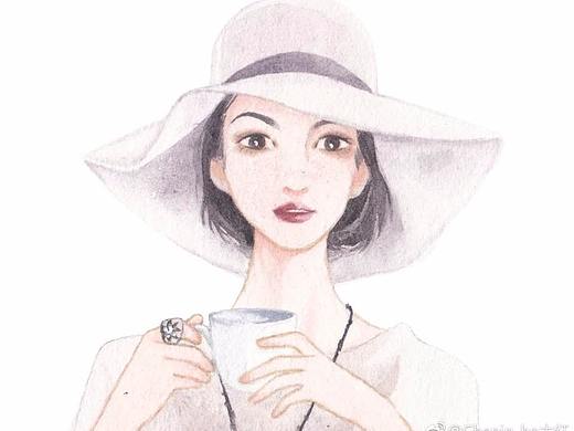水彩头像插画练习