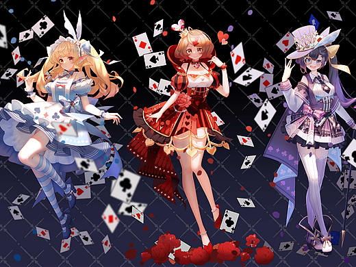 爱丽丝主题立绘3套[附过程gif]