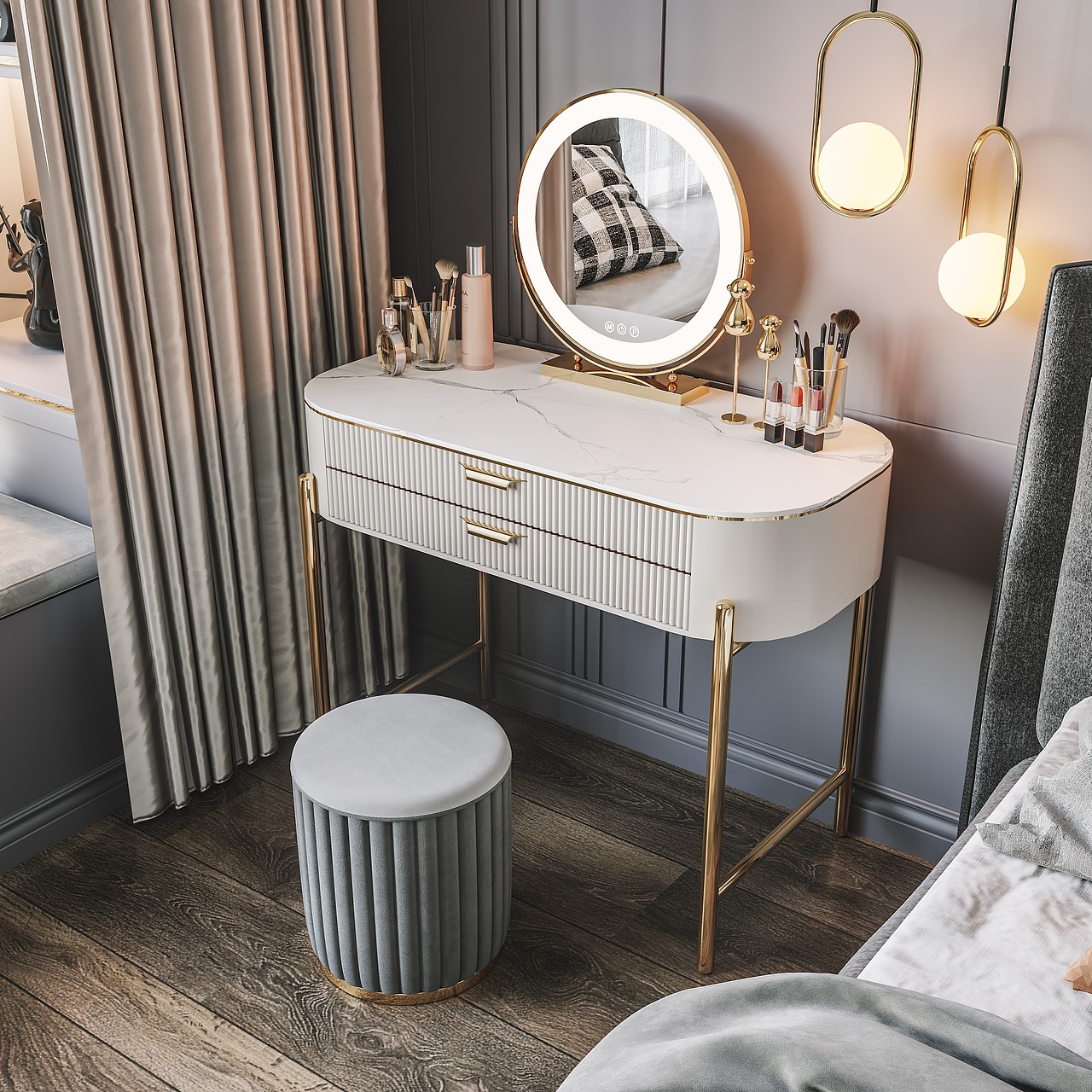 『电商』现代轻奢梳妆台