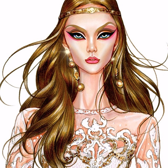 时尚插画 妆容大片er（图ZOTkzNTA5MjA=） - 商业插画 - 站酷设计师鹤年HN原创素材 - 站酷ZCOOL