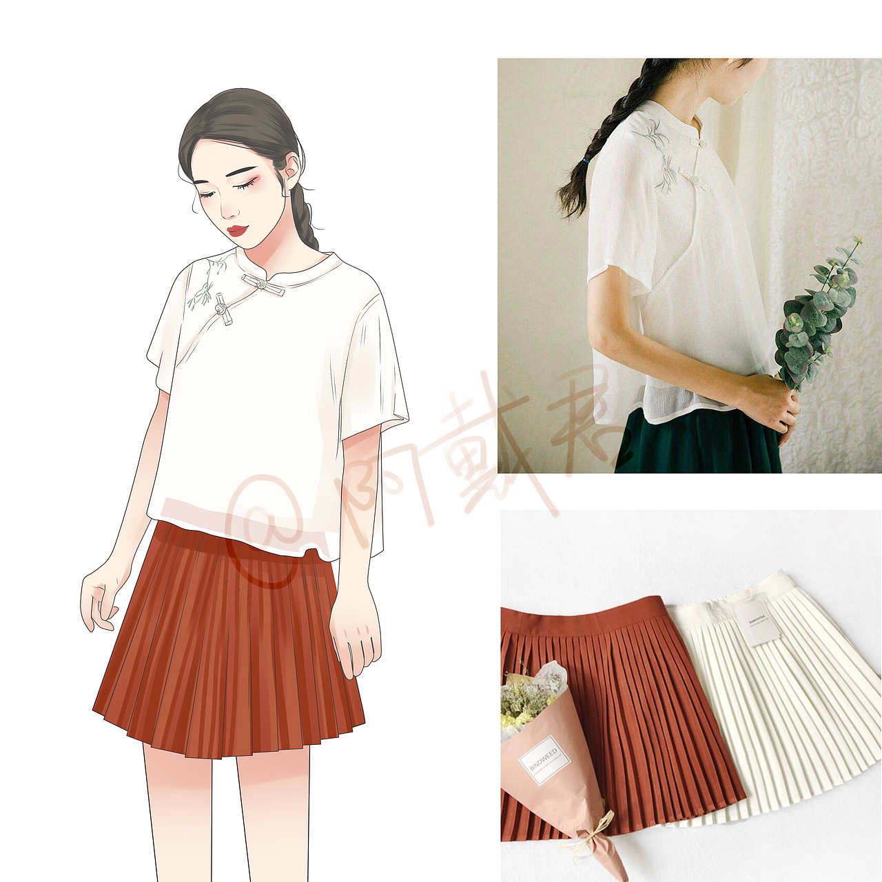 手绘衣服（图ZMTE2MDE0NDA0） - 艺术插画 - 站酷设计师阿戴君原创素材 - 站酷ZCOOL