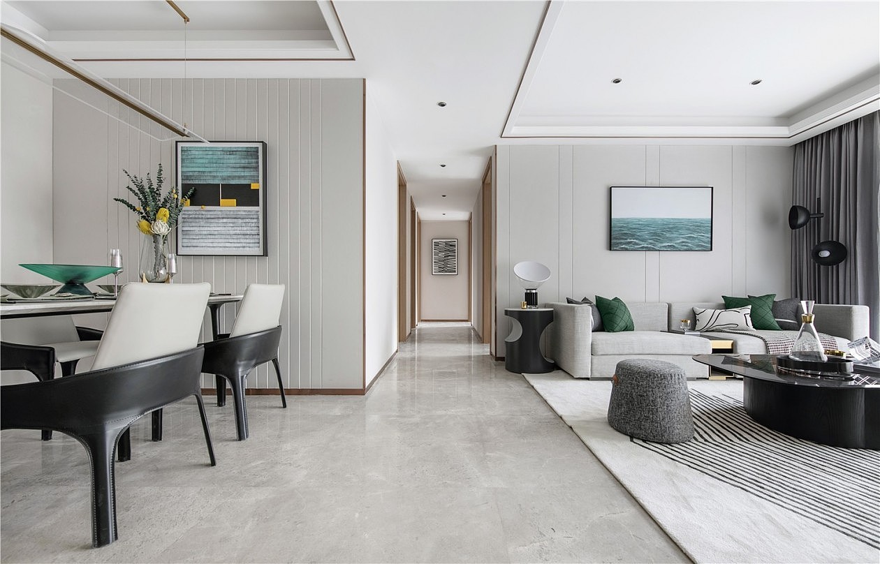 131㎡样板间,有温度的设计构建诗意生活场景