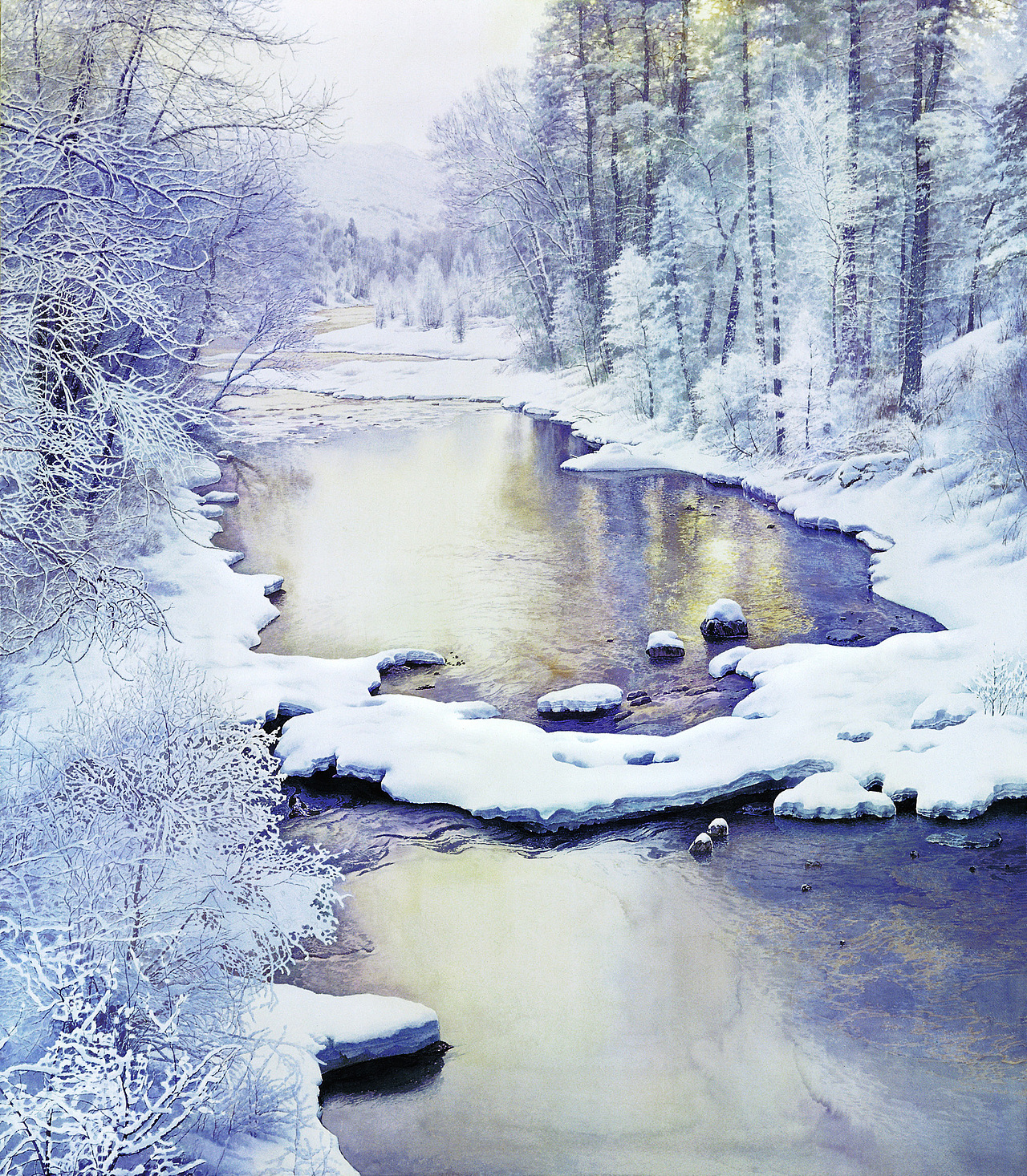 水彩画家黄有维水彩雪景作品集锦创作56粉丝18568创作213粉丝25120