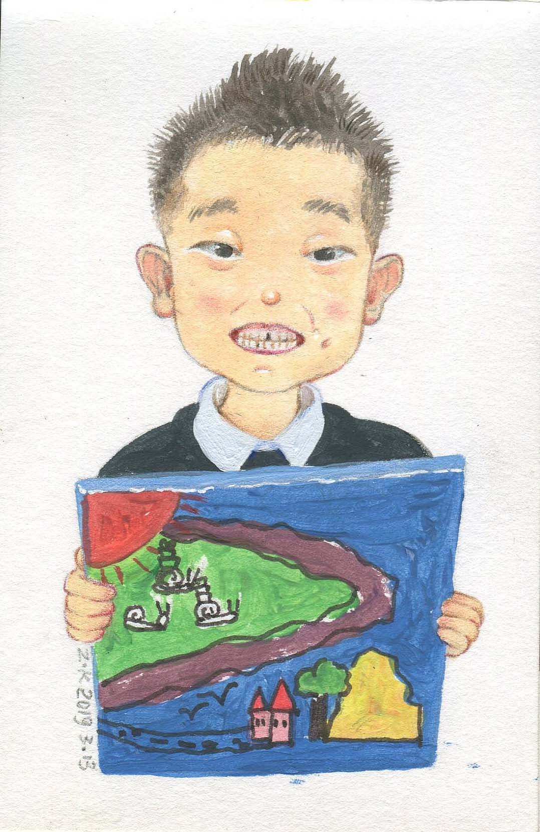 小萌孩插画（图ZMTU1NzI1Nzc2） - 创作习作 - 站酷设计师张小可123原创素材 - 站酷ZCOOL