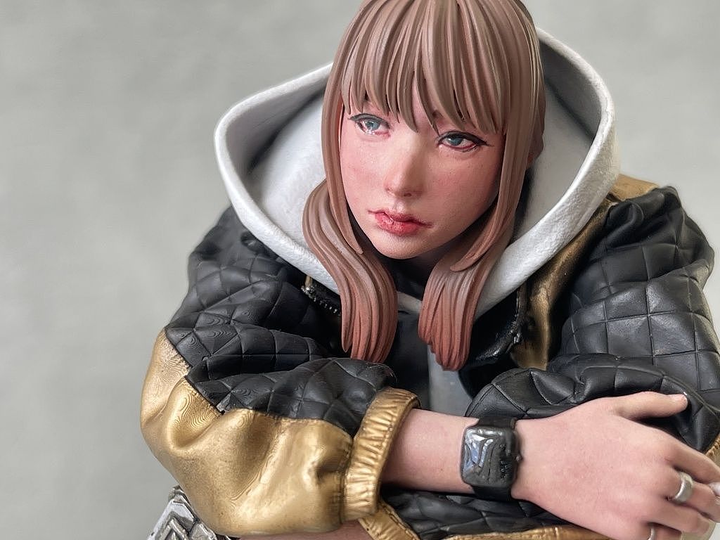 3D打印白模上色成品