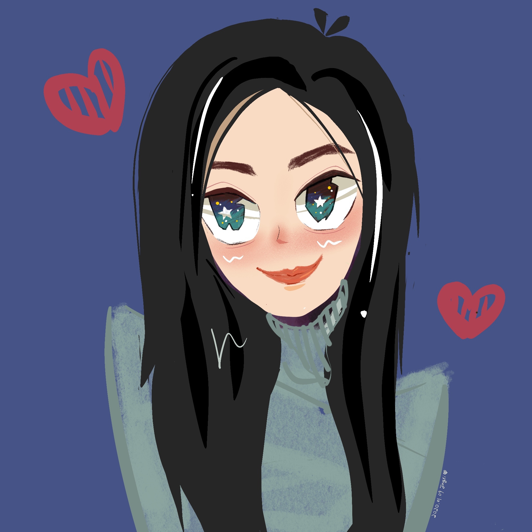 procreate插画手绘头像集合1