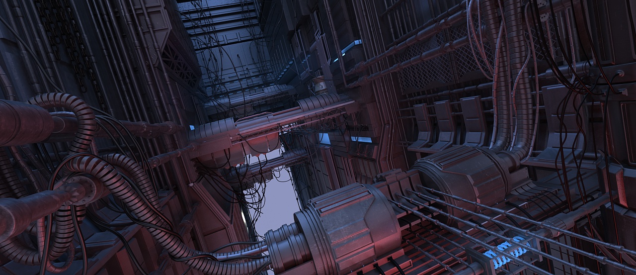 maya科幻场景建模静帧练习